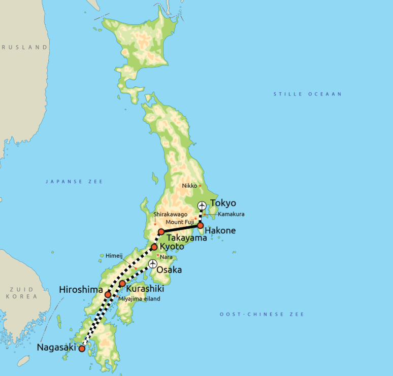 Route 22-daagse NRV rondreis Japan